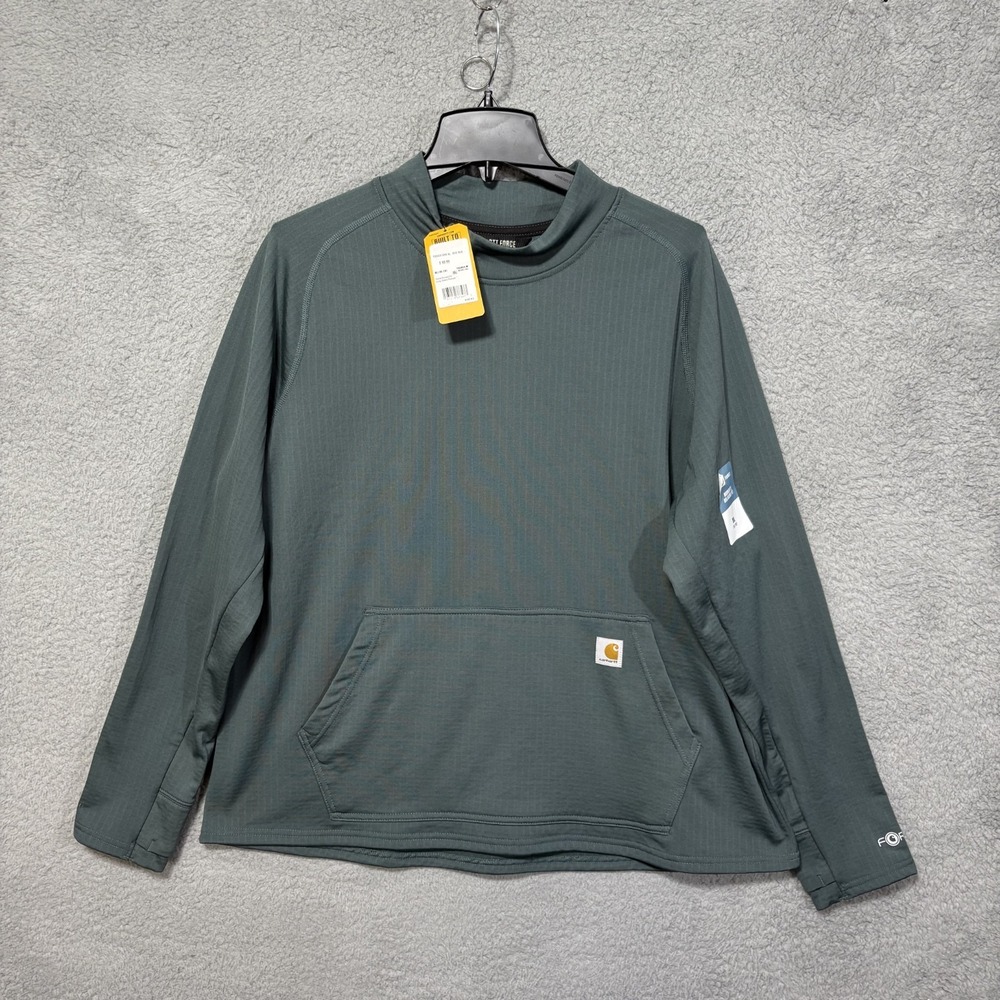 Carhartt Force Relaxed Fit Long Sleeve Womens Pullover XL Frosted Balsam NWT